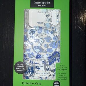 kate spade Blue Floral iPhone 17 Pro Case with MagSafe